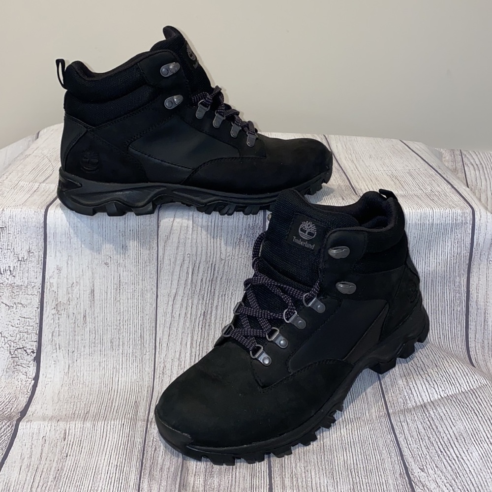MEN’S TIMBERLAND BOOTS BLACK MID WITH ORTHOLITE- NWOT